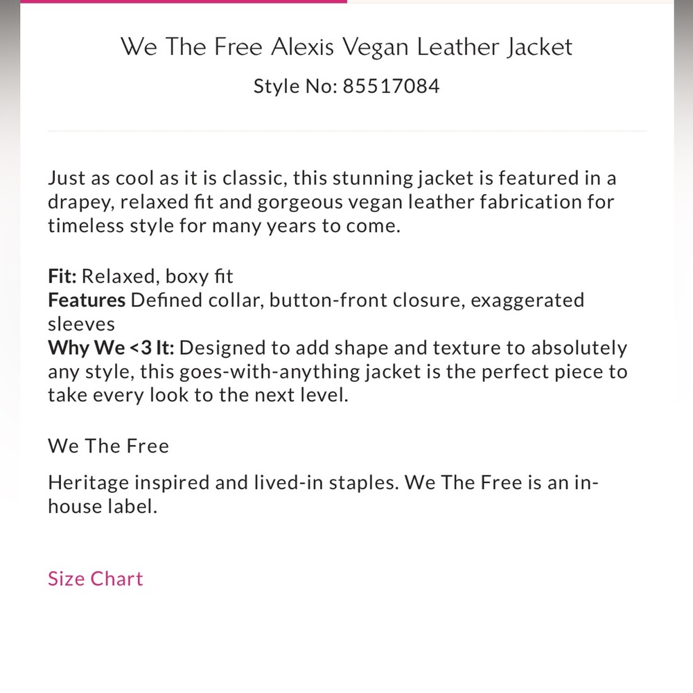 Free People Alexis Vegan Leather Jacket - Picture 8 of 8